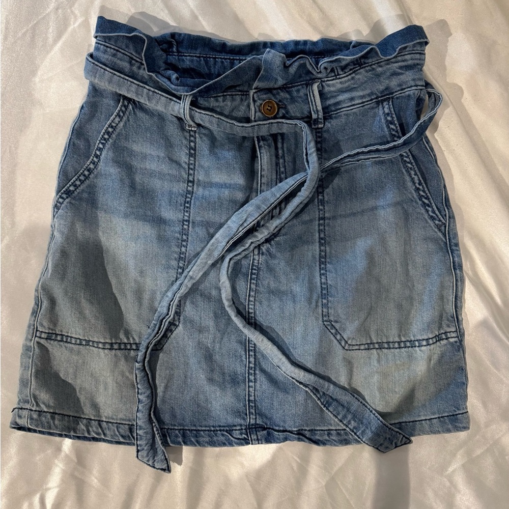 Free People Denim Mini Skirt